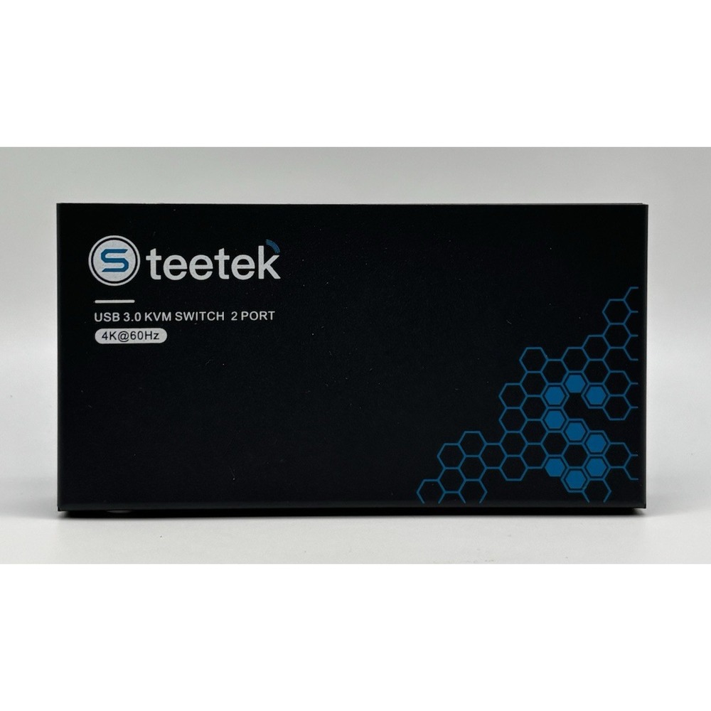 Steetek USB 3.0 HDMI KVM‎ Switch 2-Port 4K@60Hz (042425)